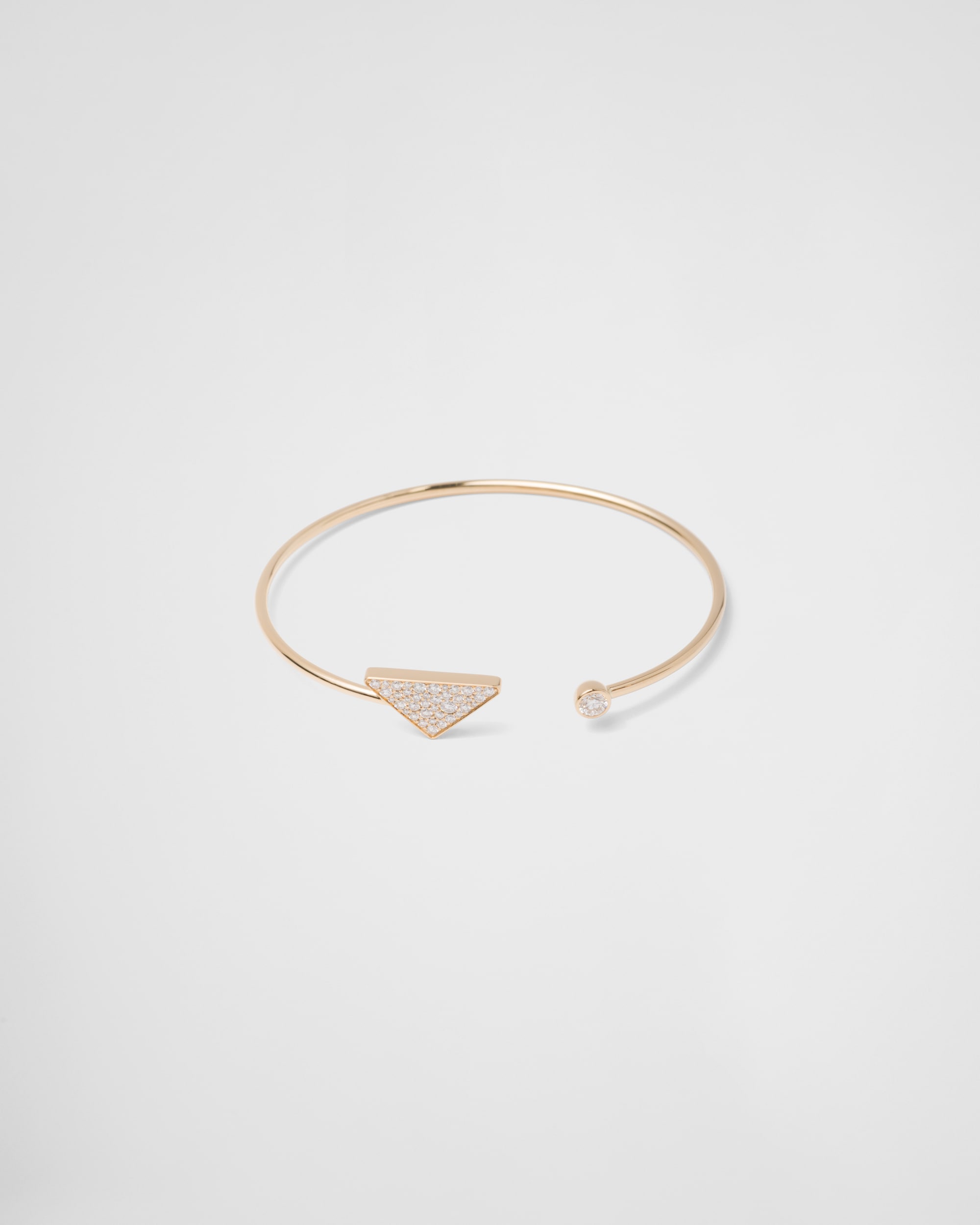 Prada Eternal Gold bangle bracelet in yellow gold with diamonds