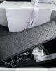 Chanel Classic Handbag Grained Calfskin & Silver Metal A01112