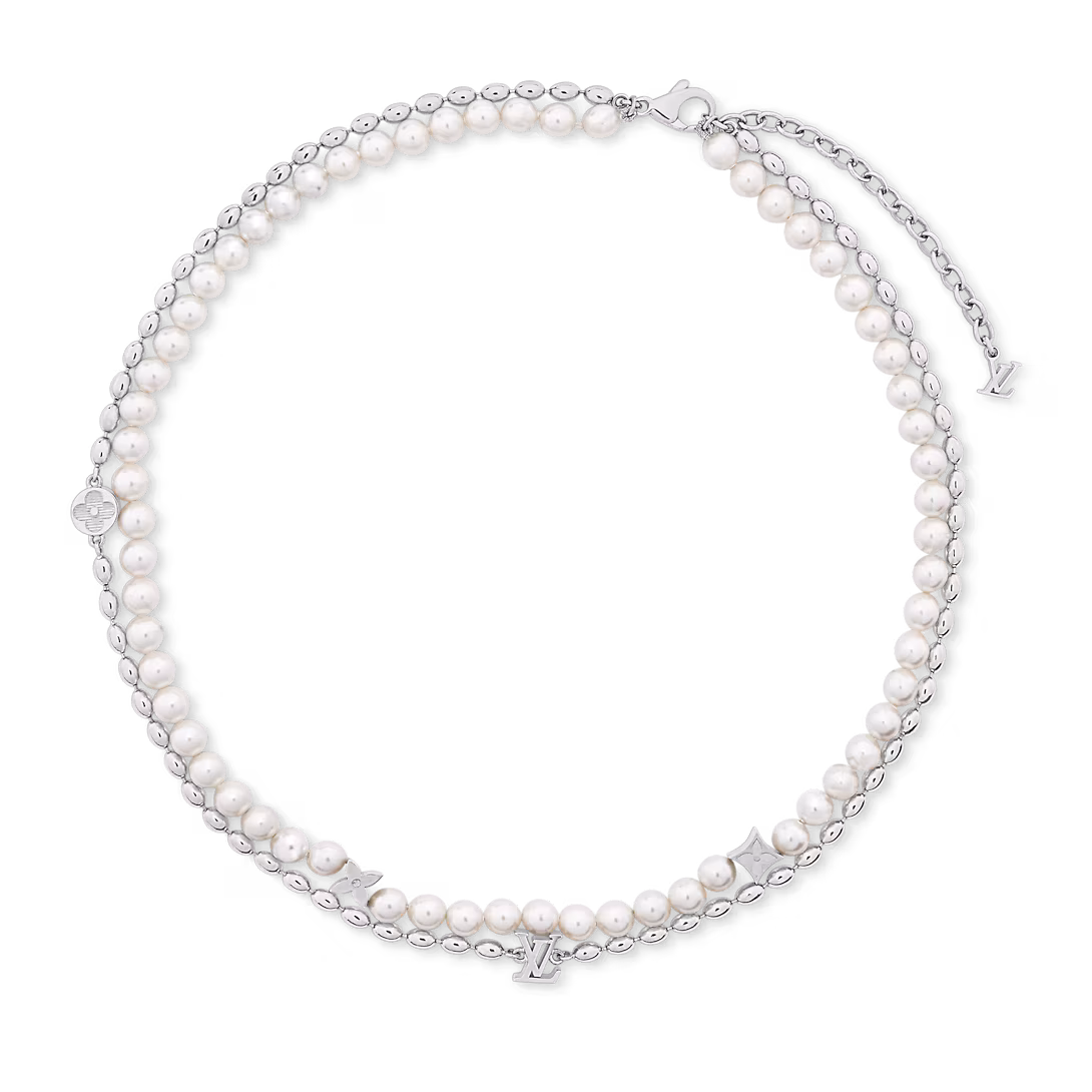 Louis Vuitton Pearls Fusion Necklace Perfect Gift for Dad M01781