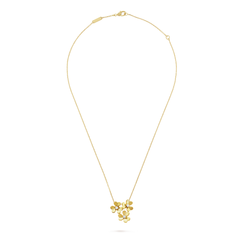 Van Cleef & Arpels Frivole pendant, 3 flowers, mini model