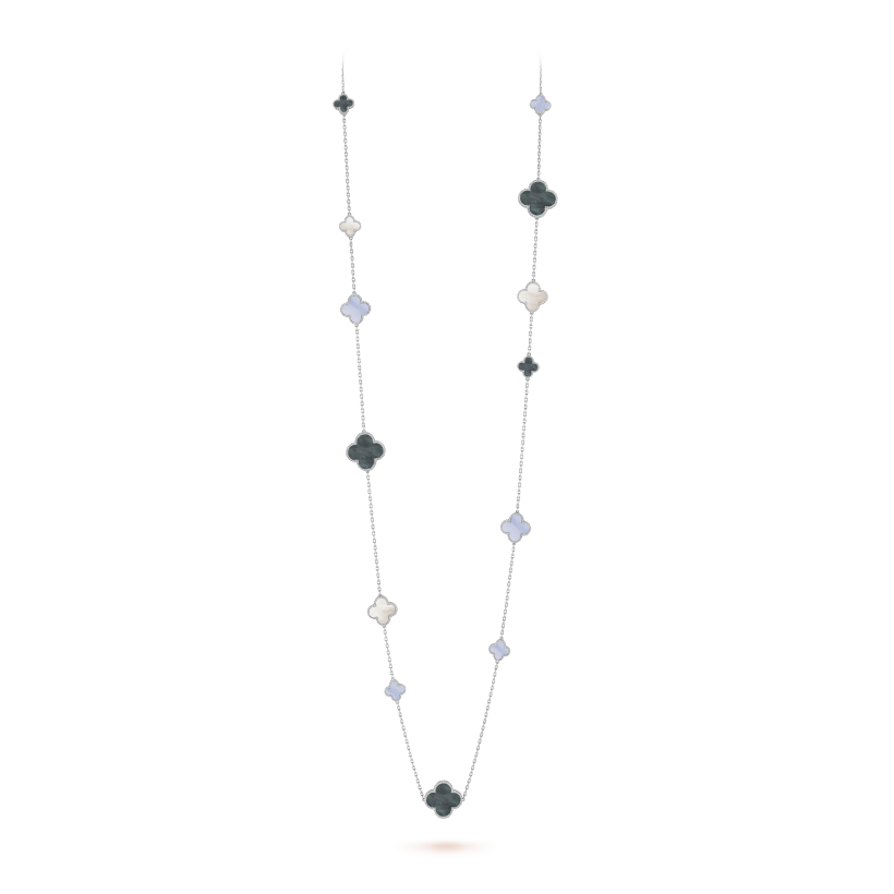 Van Cleef & Arpels Magic Alhambra long necklace, 16 motifs