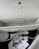CHANEL SMALL CLASSIC FLAP HANDBAG SILVER METAL