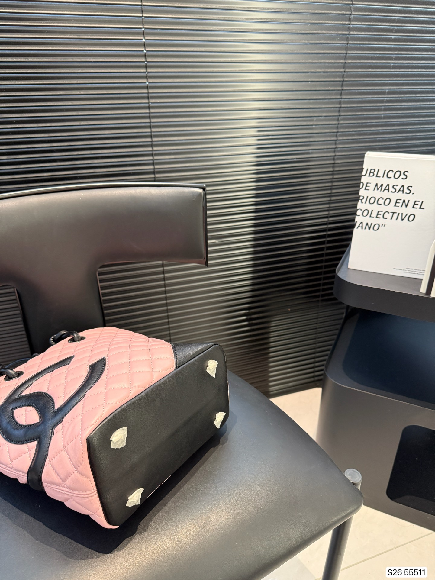 Chanel Pink Quilted Lambskin Leather Medium Cambon Tote