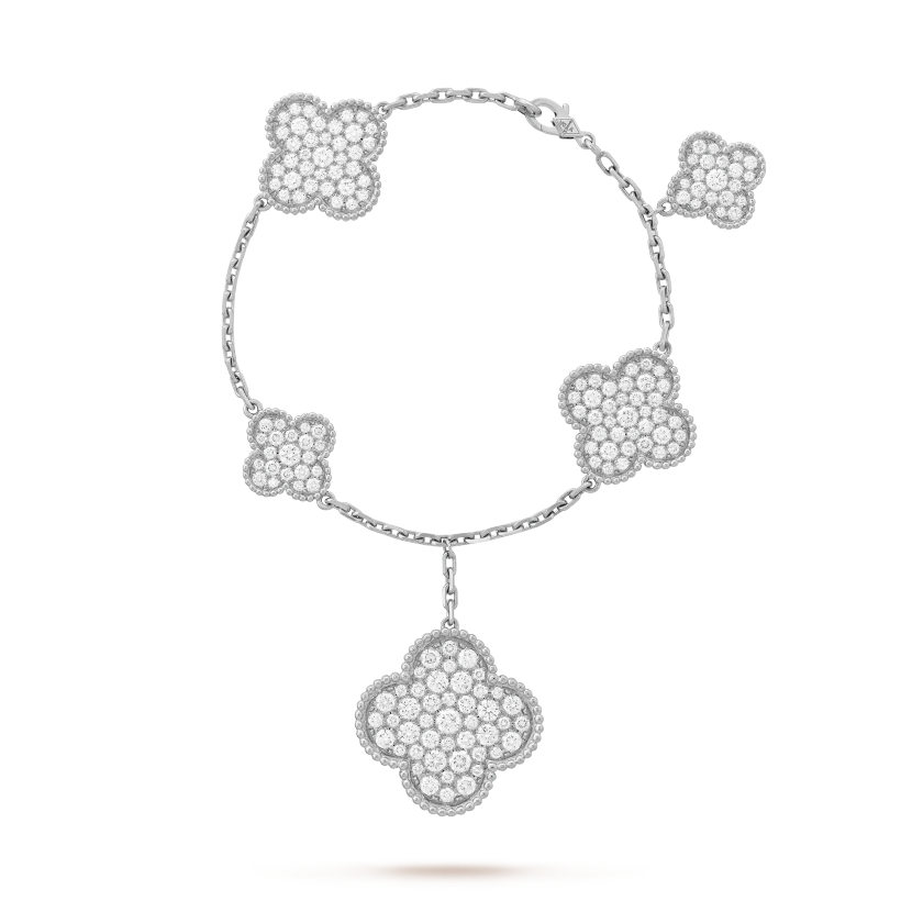 Vintage Alhambra Bracelet, 5 Charms