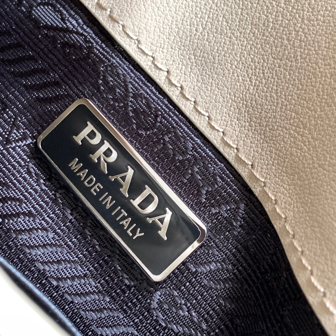 Prada Cleo brushed Leather Shoulder Bag With Flap