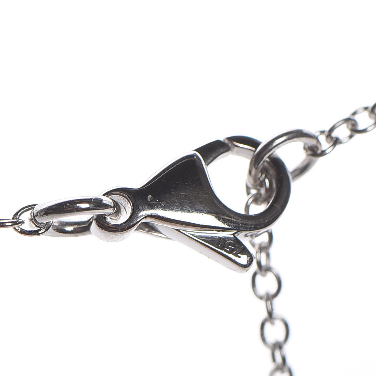 Stainless steel and gold plating White Gold Diamond Etoile Filante Pendant Necklace