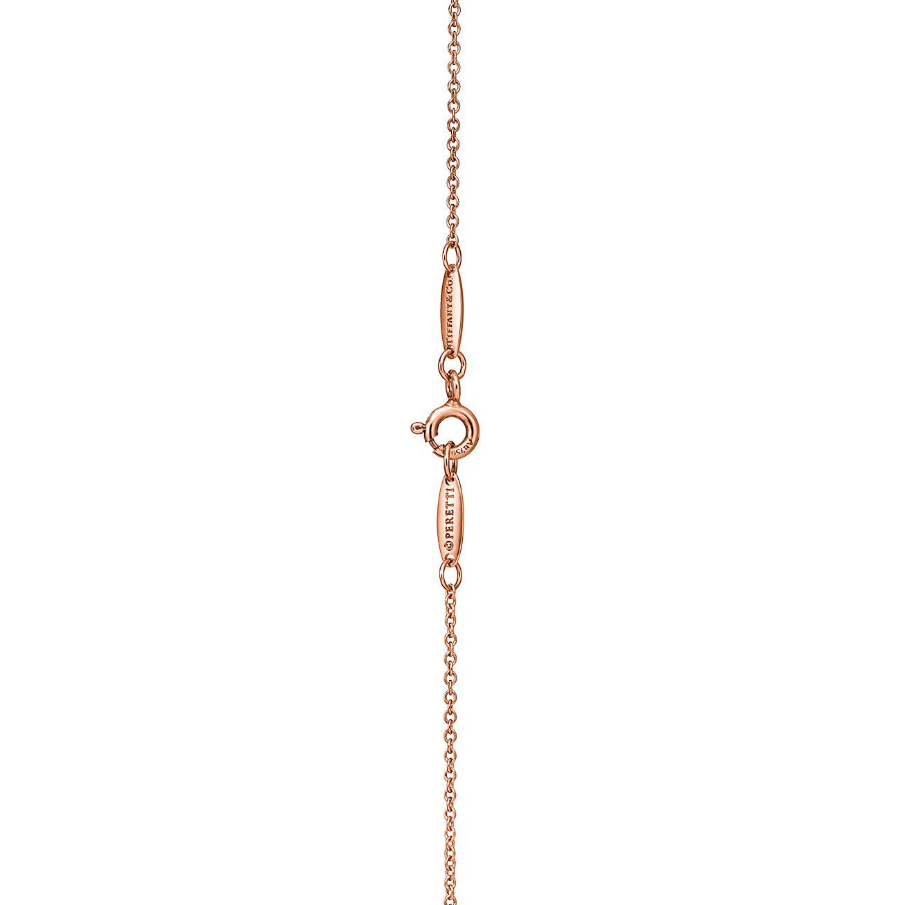 Tiffany & Co. Elsa Peretti Bean design Pendant in Rose Gold, 6.5 mm