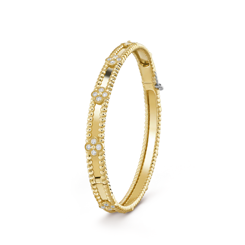 Van Cleef & Arpels Perlee sweet clovers bracelet, medium model