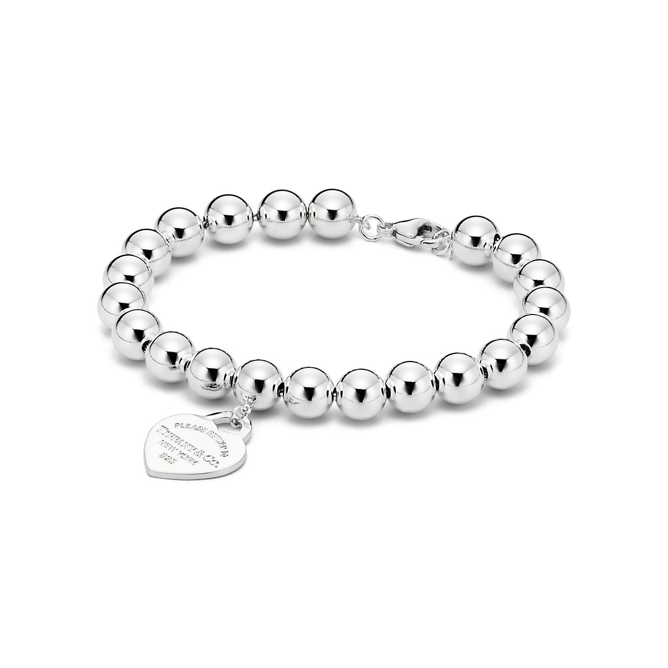 Tiffany & Co. Return to  Heart Tag Bracelet in Silver, 8 mm