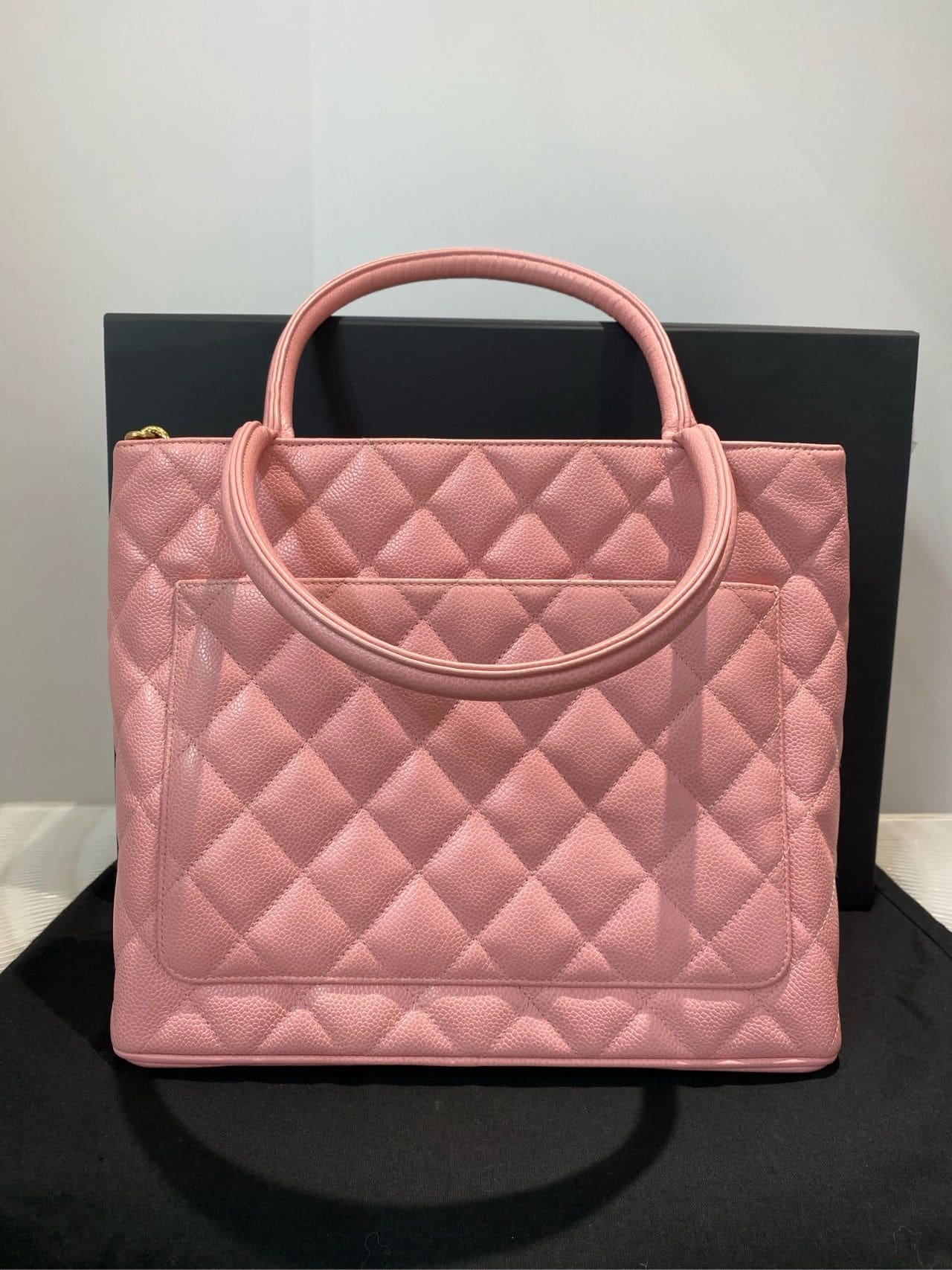 CHANEL Medallion Tote Bag Pink