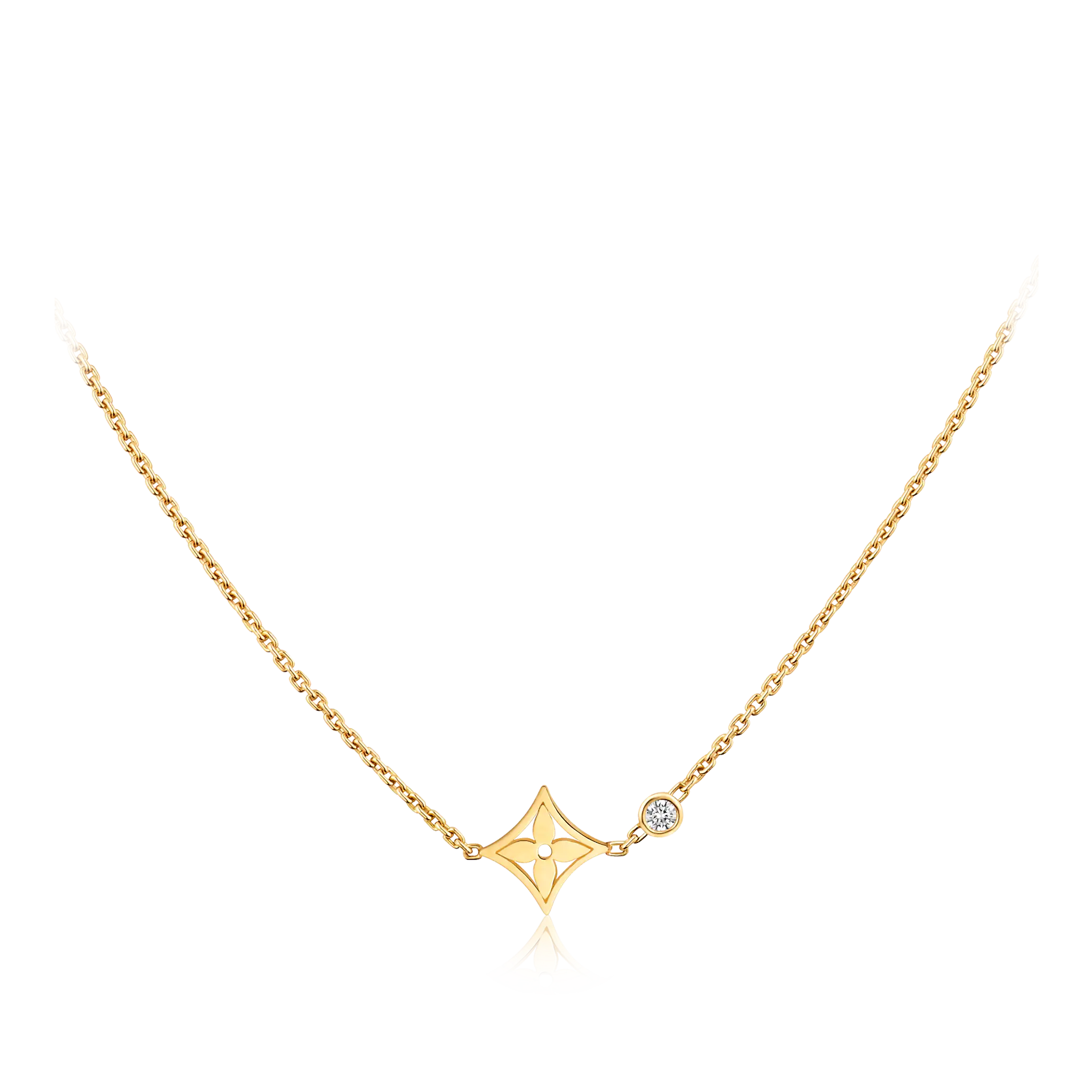 Louis Vuitton Idylle Blossom pendant, yellow gold and diamond
