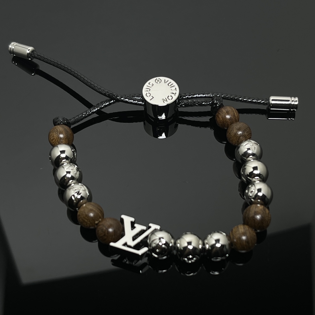 Louis Vuitton 18K  Surfin' Brown Beads Bracelet