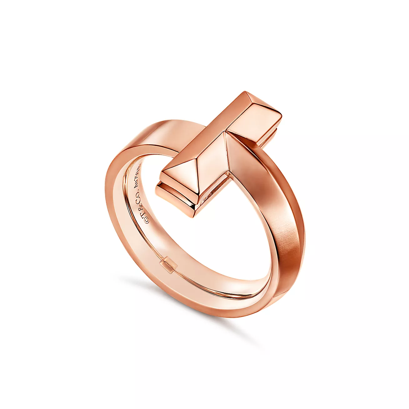 Tiffany & Co. T T1 Ring in Rose Gold, 4.5 mm