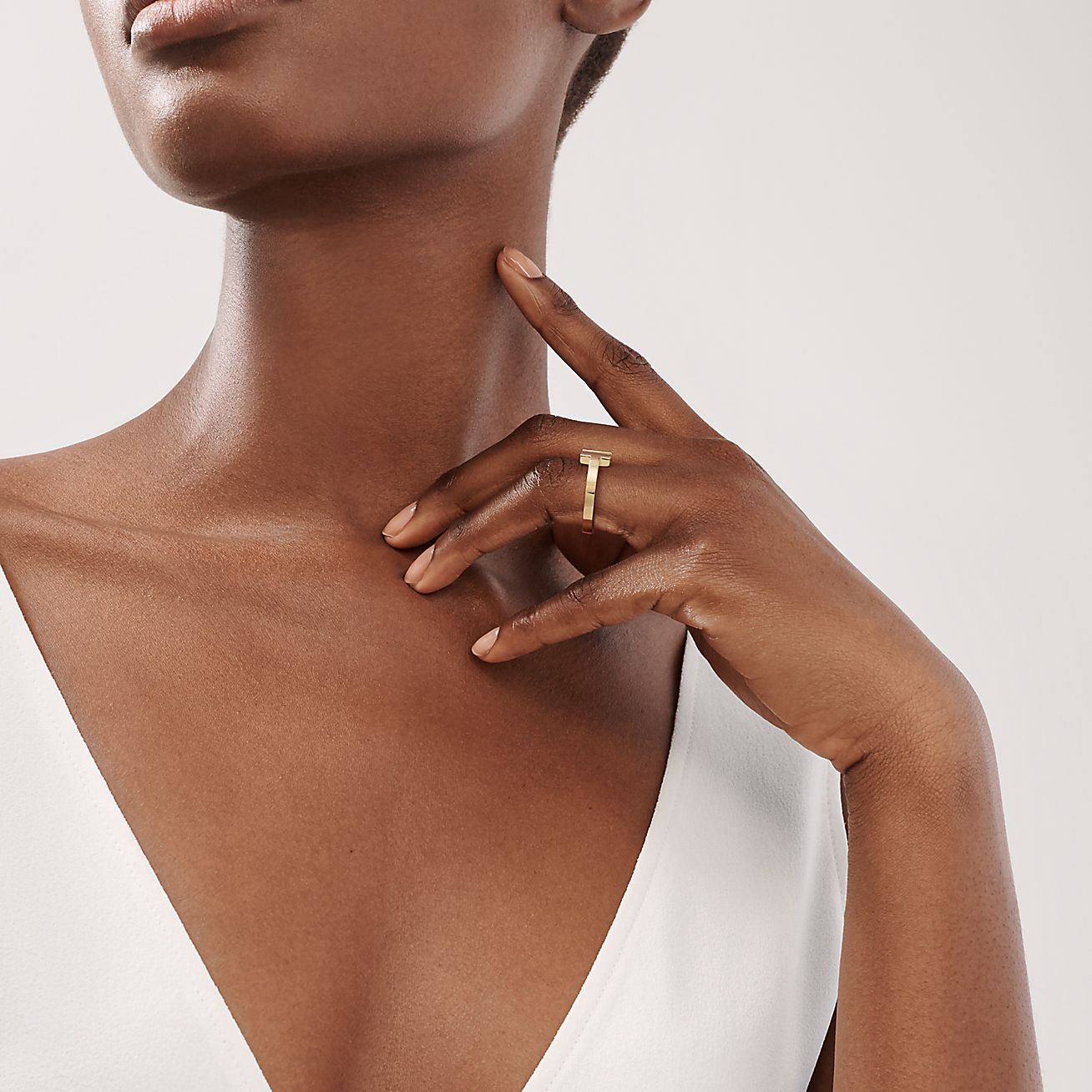 Tiffany & Co. T Square Ring in Yellow Gold