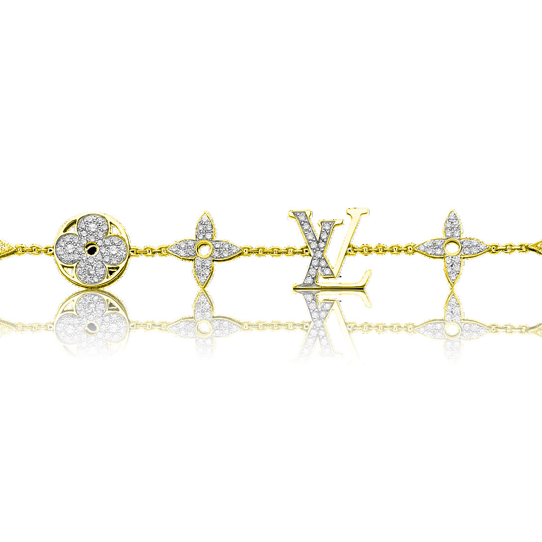 Louis Vuitton Diamond Blossom bracelet, gold and diamonds