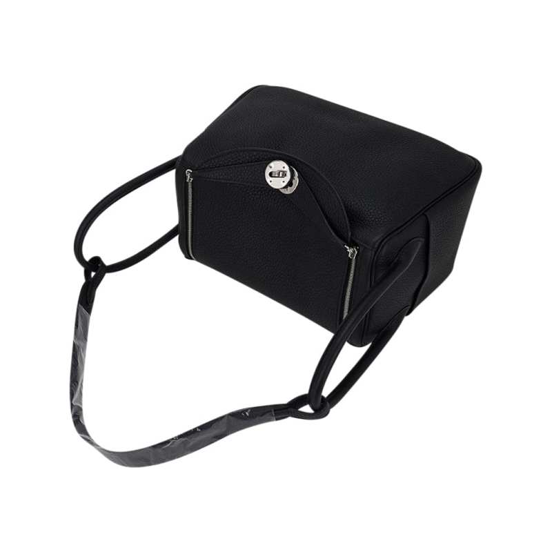 Lindy 26 Bag Black Clemence Leather with Palladium Hardware