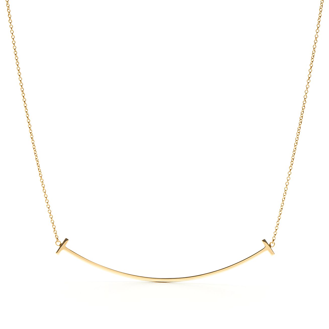 Tiffany & Co. T Smile Pendant in Yellow Gold, Large