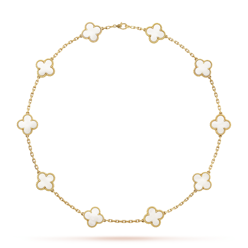 Van Cleef & Arpels Vintage Alhambra necklace, 10 motifs