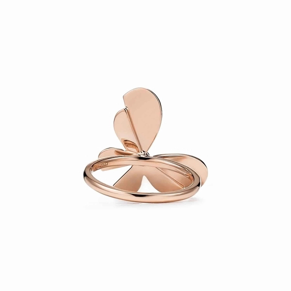 Tiffany & Co. Butterfly Ring in Stainless steel and gold plating Rose Gold and Sterling Silver