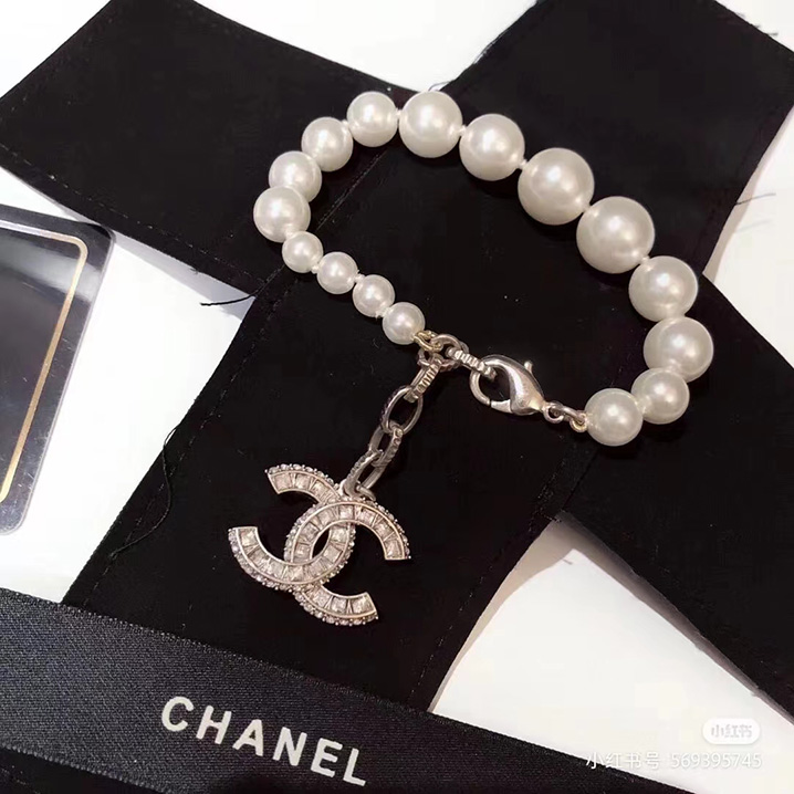 Pearl Double C Pearl Bracelet