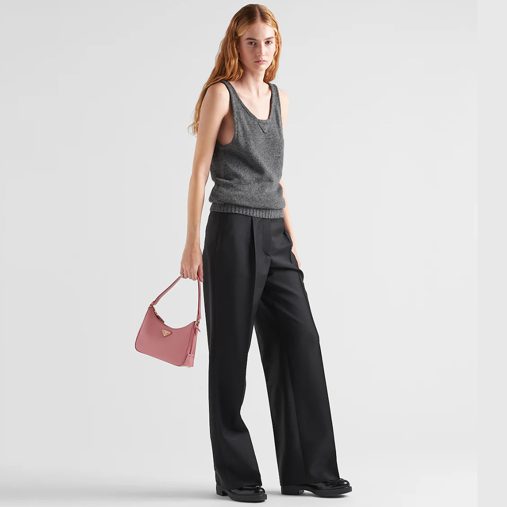 Re-Edition Saffiano leather mini bag