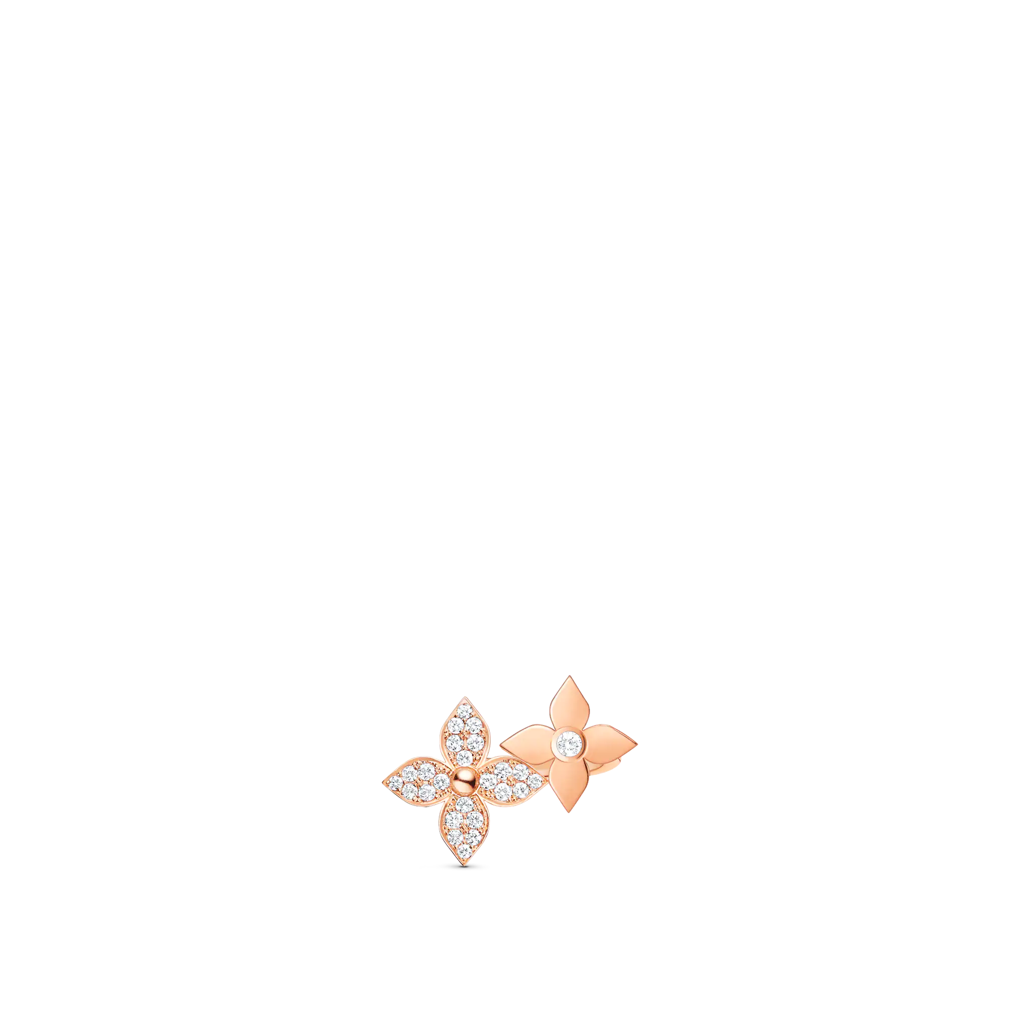 Louis Vuitton Star Blossom Ring, Pink Gold And Diamonds