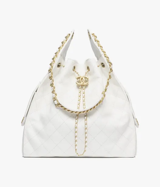 CHANEL 25 medium bag(White)