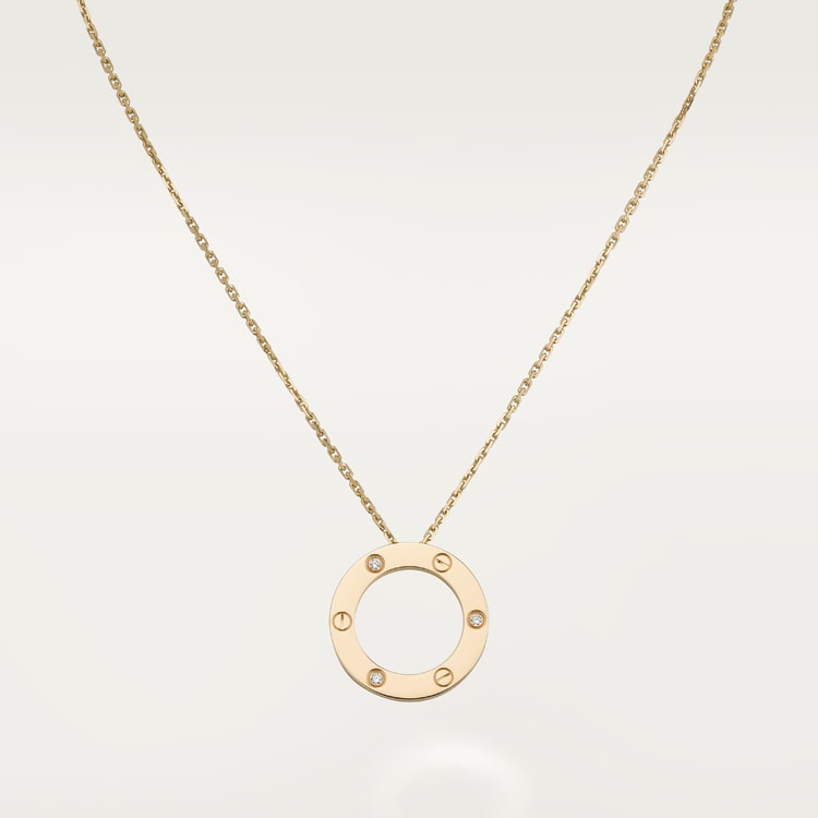 LOVE NECKLACE, 3 DIAMONDS