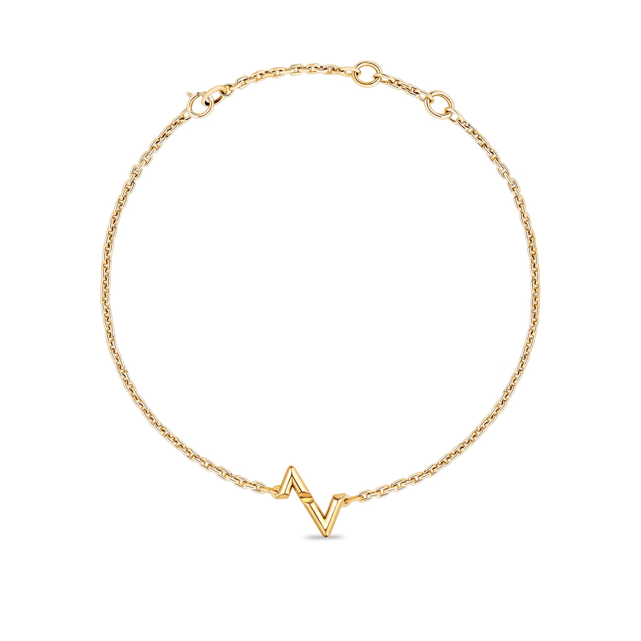 Louis Vuitton Volt Upside Down Chain Bracelet, Yellow Gold