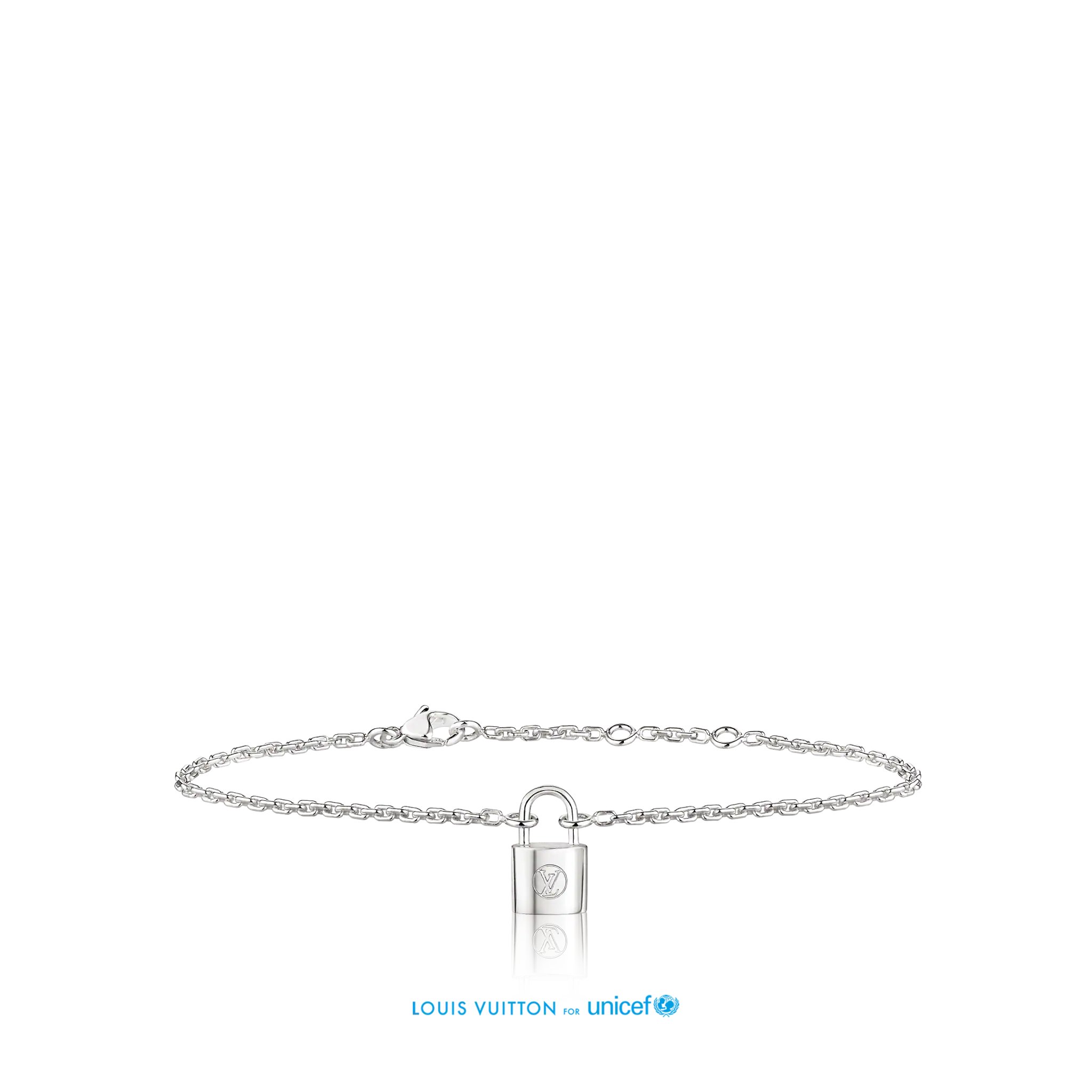 Louis Vuitton Silver Lockit bracelet, sterling silver