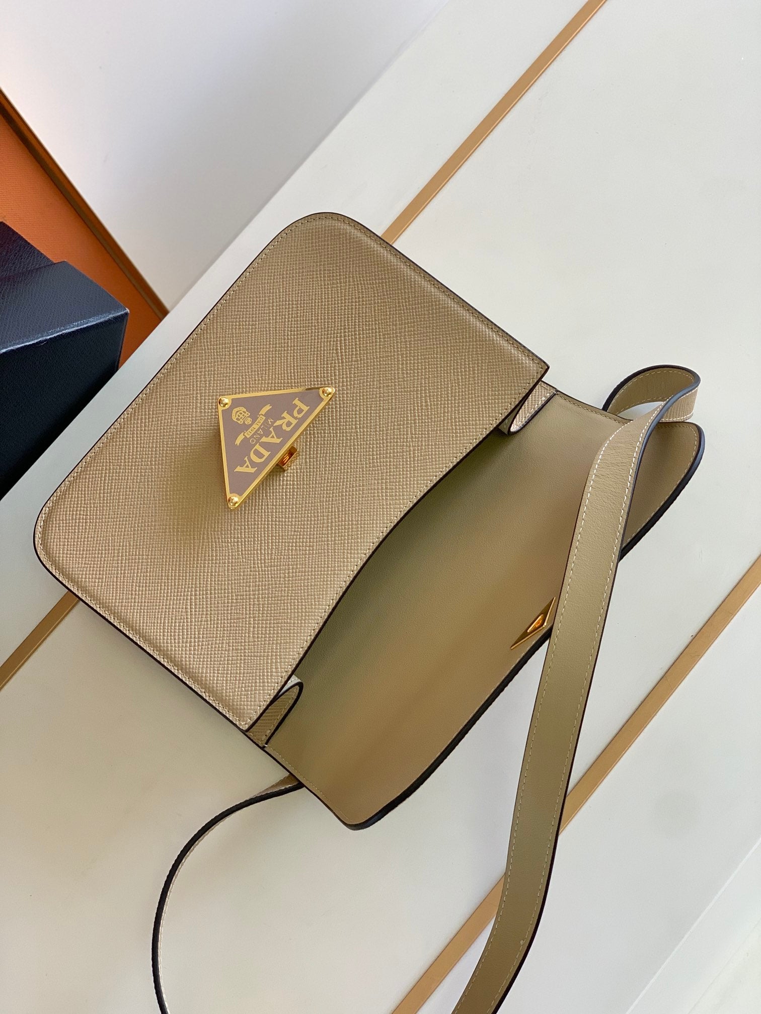 Prada Saffiano Leather Shoulder Bag
