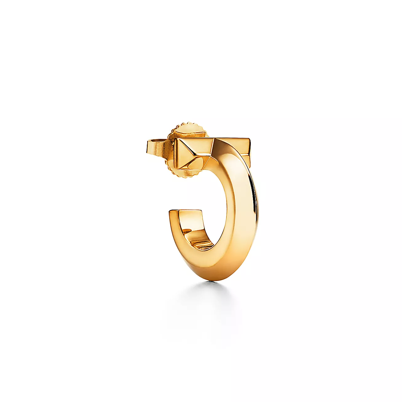 Tiffany & Co. T T1 Hoop Earrings in Yellow Gold