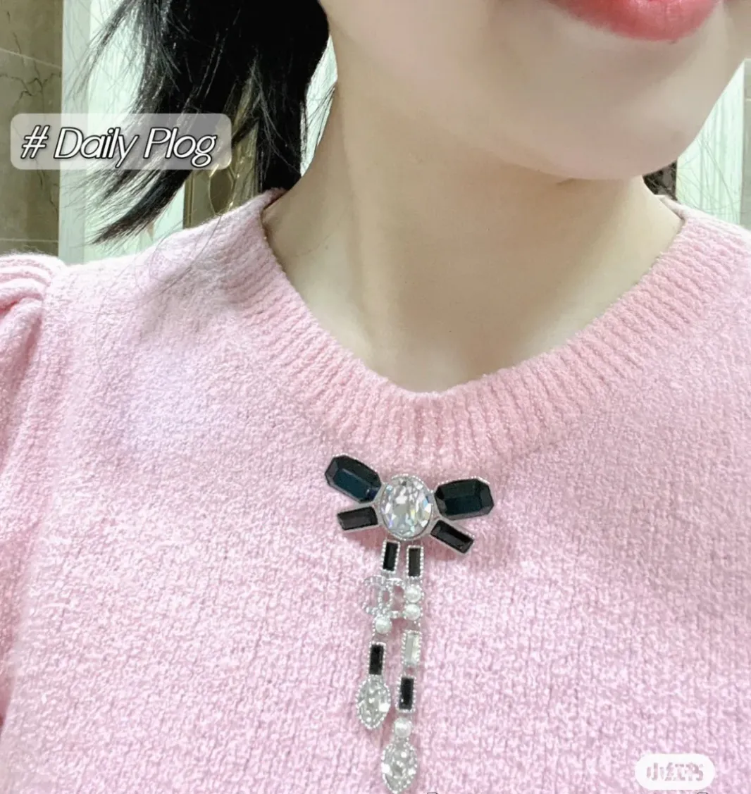 High quality 23k CC brooch