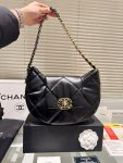 Chanel 19 Hobo Bag Black Lambskin Mixed Metal Hardware
