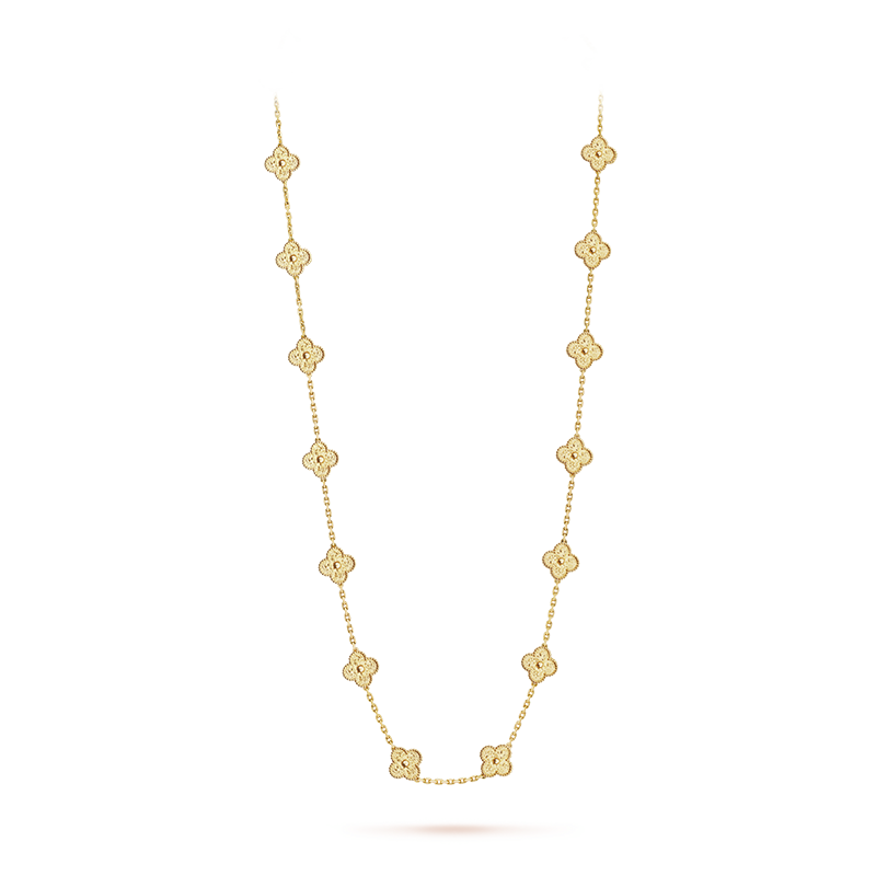 Van Cleef & Arpels Vintage Alhambra long necklace, 20 motifs