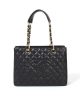 Chanel Grand Shopping Tote Black Caviar Silver Hardware