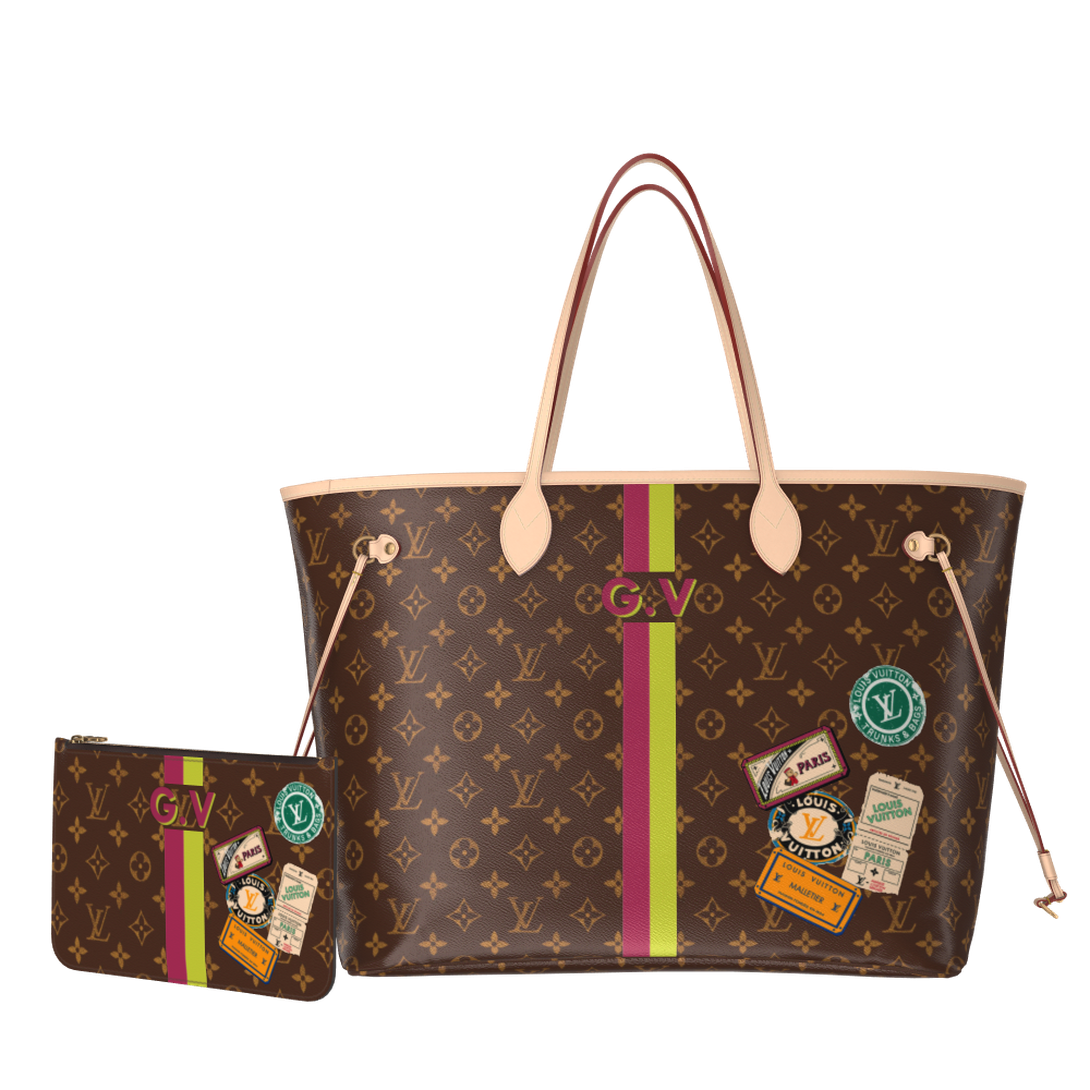 Neverfull GM Mon Monogram Personalisable P01923