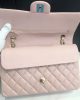 Chanel Medium Classic Double Flap Light Pink Caviar Light Gold Hardware