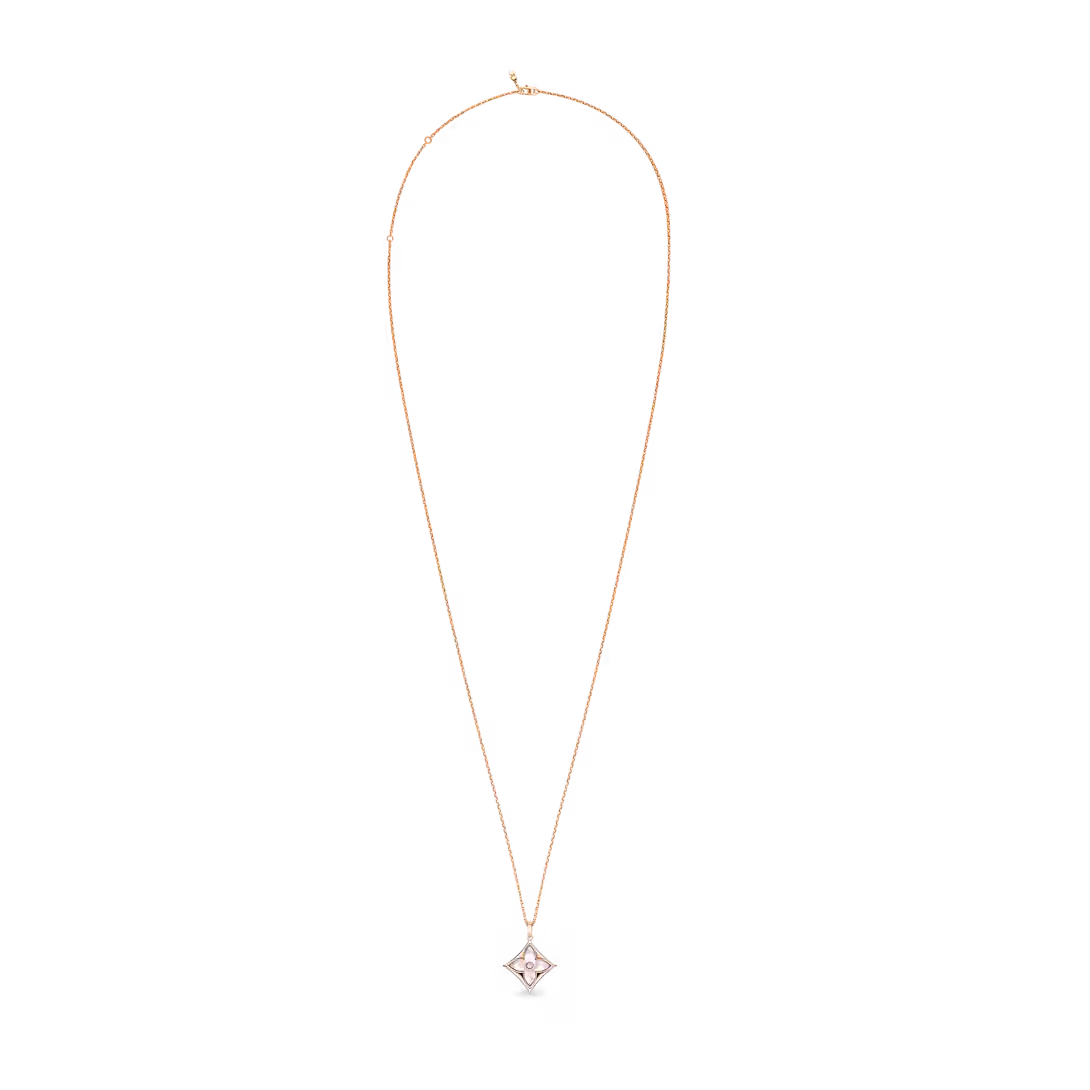 Louis Vuitton Color Blossom XL Medallion, Pink Gold, White Mother-Of-Pearl And Diamond Q93896