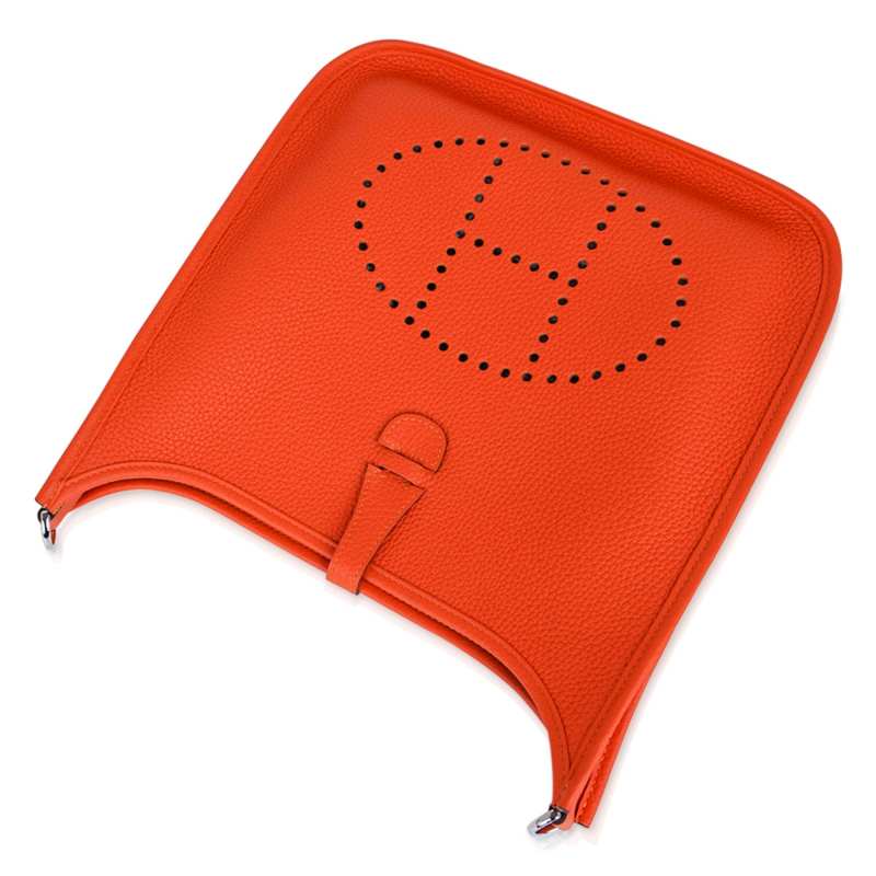 Evelyne PM Bag Feu Orange Palladium Hardware Clemence Leather