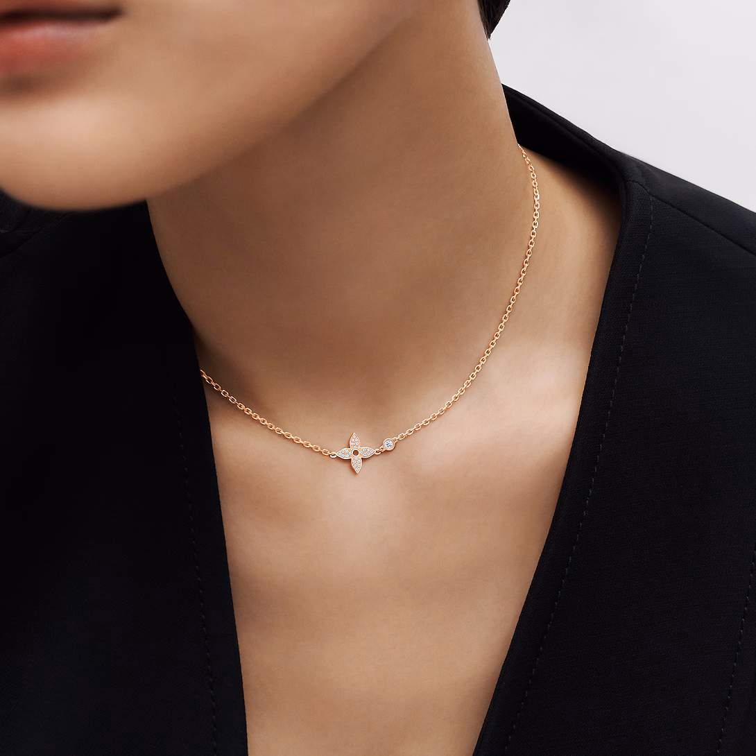 Louis Vuitton Idylle Blossom Pendant, Pink Gold And Diamonds Q93871