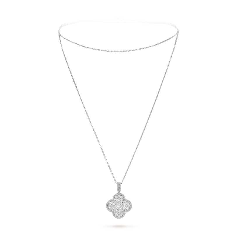 Magic Alhambra Long Necklace, Single Charm