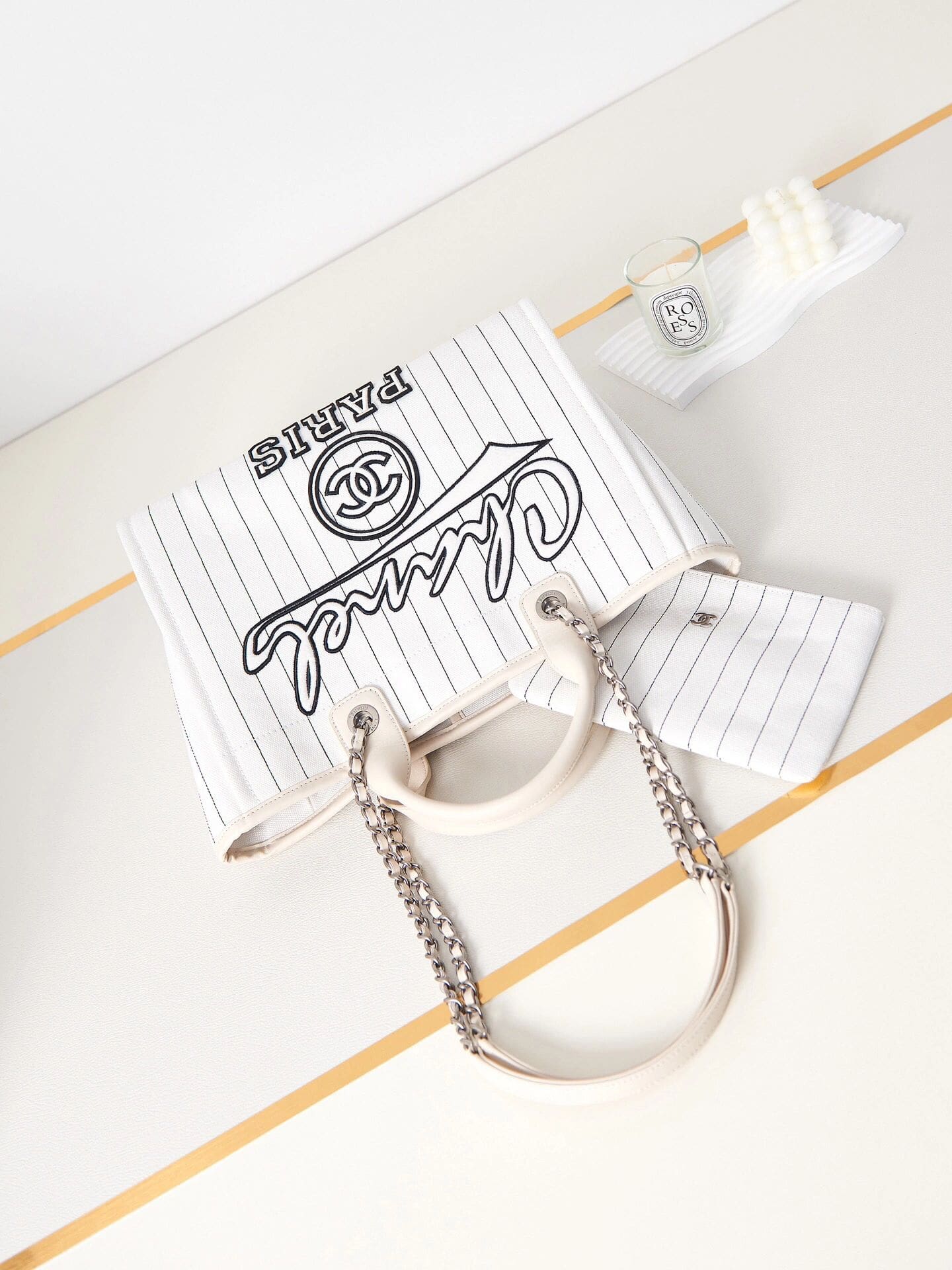 CHANEL Chanel Doville Tote And Shoulder Bag