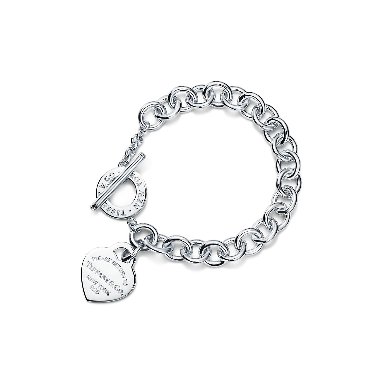 Tiffany & Co. Return to  Heart Tag Toggle Bracelet in Silver
