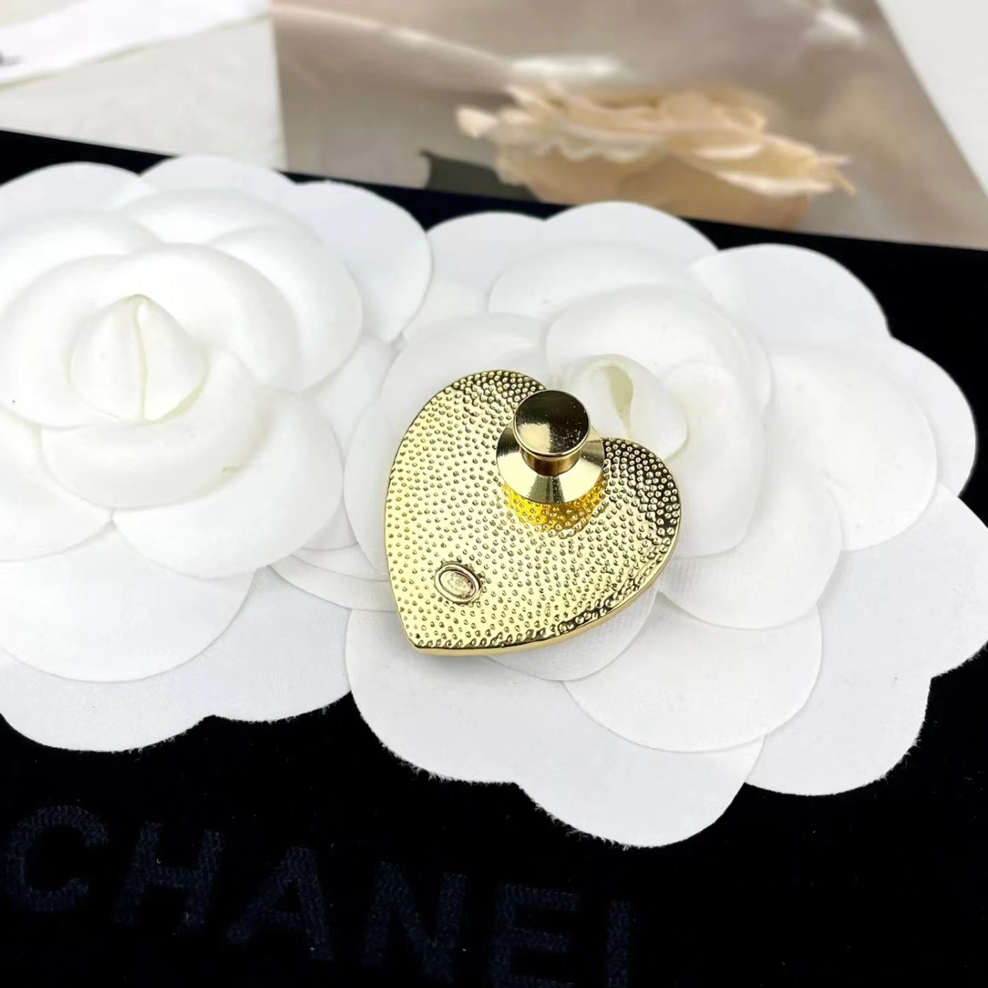 New Black Love Letter Brooch