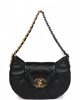 Chanel 19 Hobo Bag Black Lambskin Mixed Metal Hardware