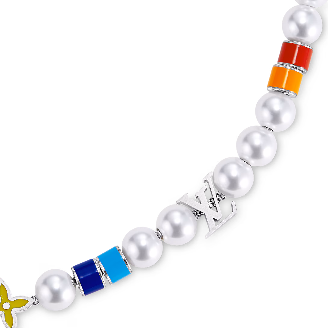 Louis Vuitton Monogram Pearls Party Necklace