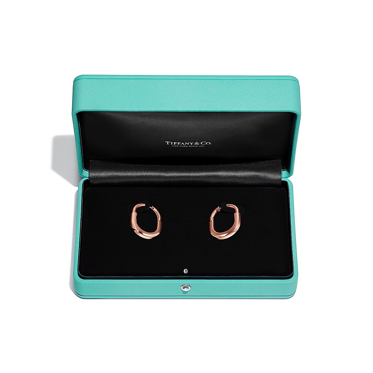 Tiffany & Co. Lock Earrings in Rose Gold, Medium