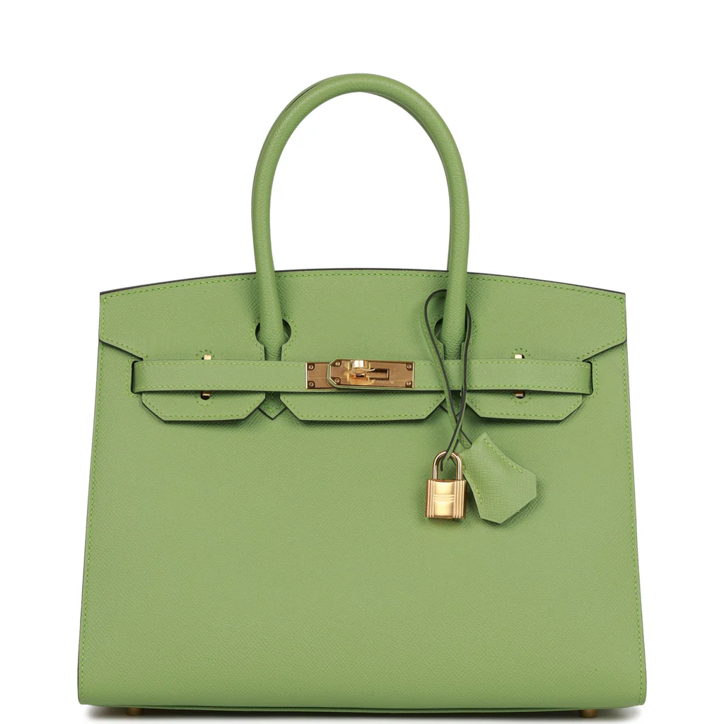 Birkin 30 Vert Criquet Epsom with Palladium Hardware