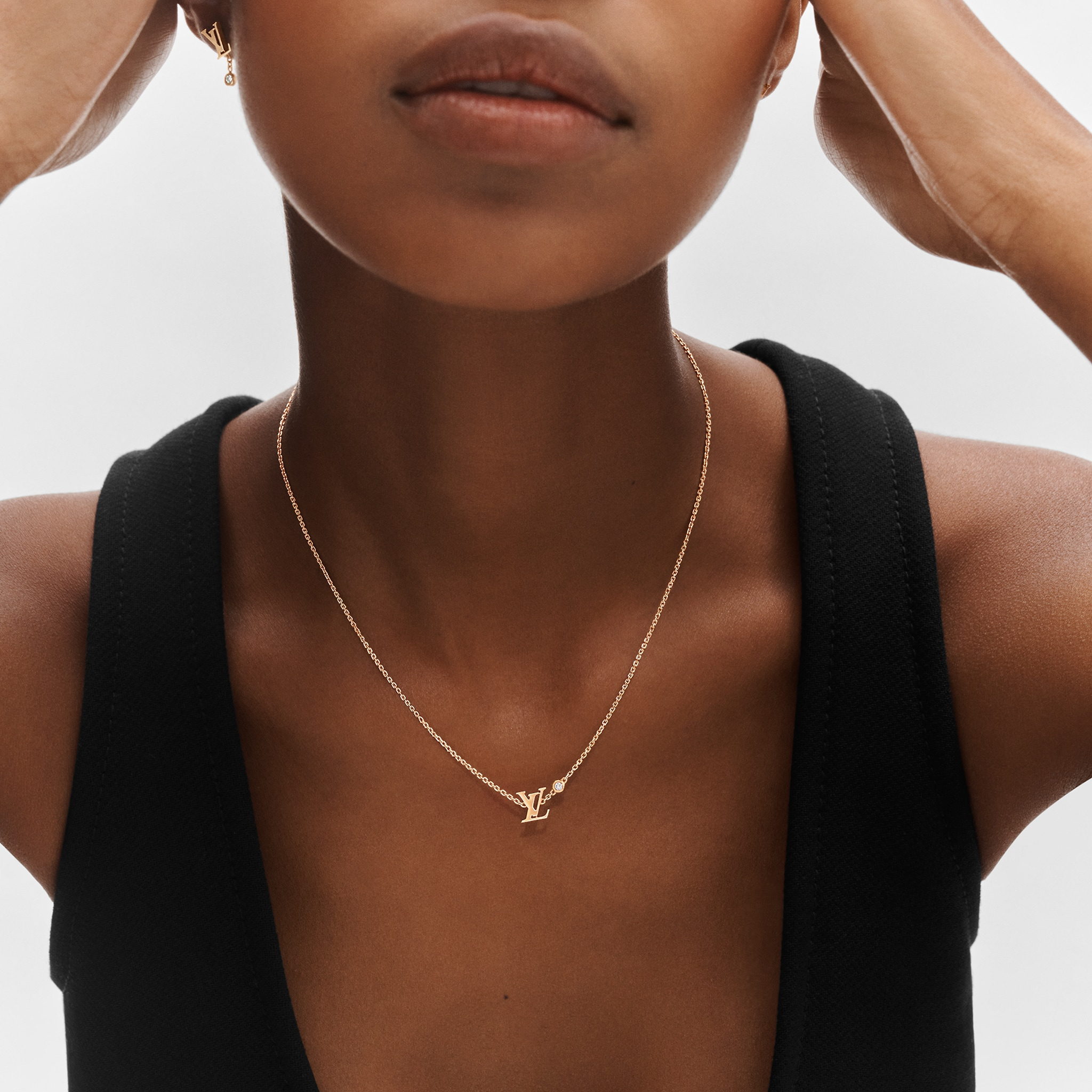 Louis Vuitton IDYLLE BLOSSOM  PENDANT, PINK GOLD AND DIAMOND